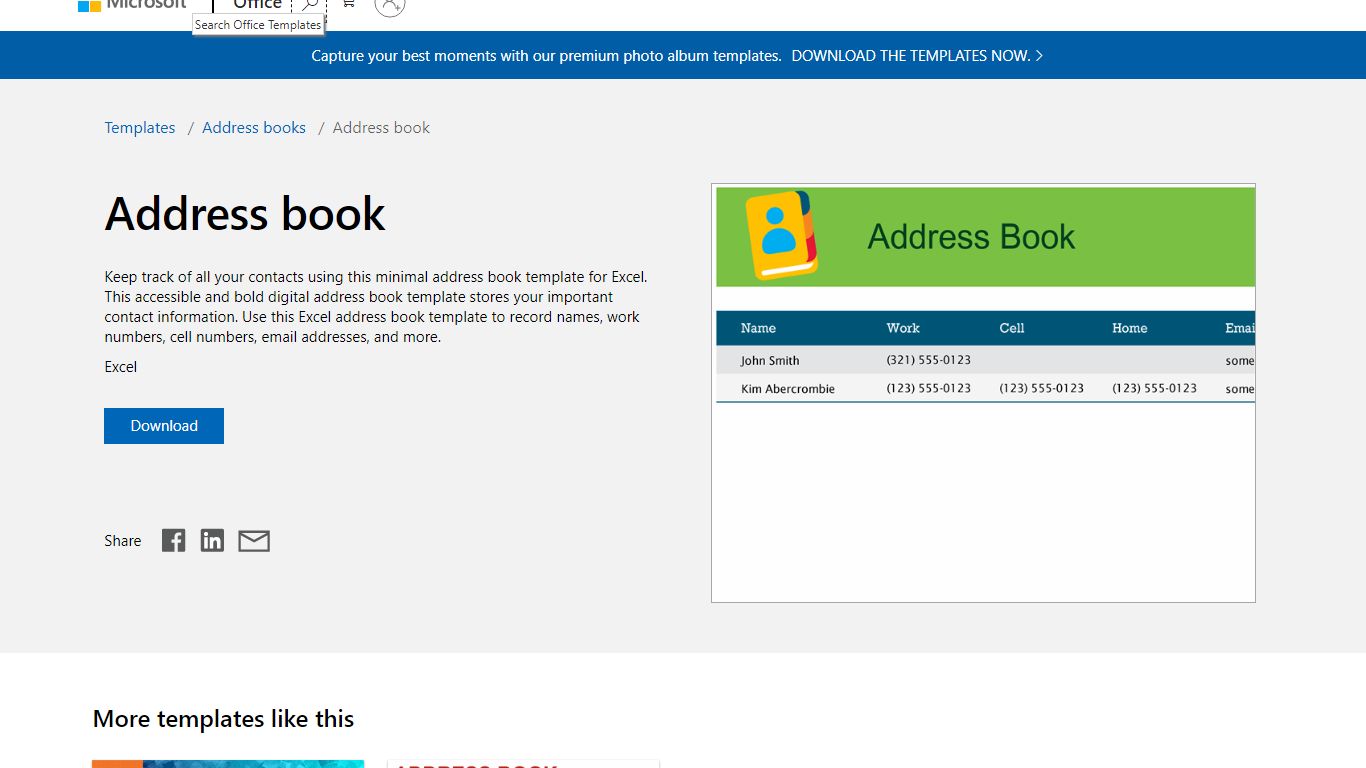 Address book - templates.office.com